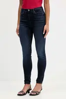 Džíny Tommy Jeans dámské, tmavomodrá barva, DW0DW21802