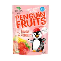 PENGUIN FRUITS Banana & Strawberry BIO