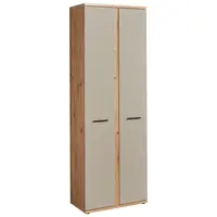 MID.YOU SKŘÍŇ NA ŠANONY, kašmírová, dub artisan, 68/200/38 cm