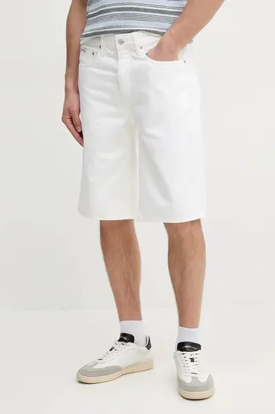 Rifľové krátke nohavice Calvin Klein Jeans