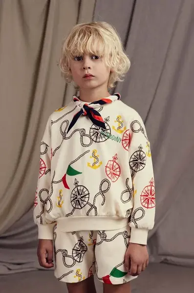 Detské bavlnené šortky Mini Rodini Nautical