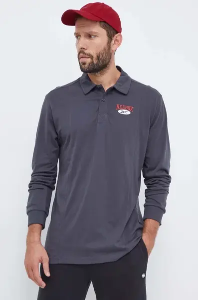 Bavlnené tričko s dlhým rukávom Reebok Classic