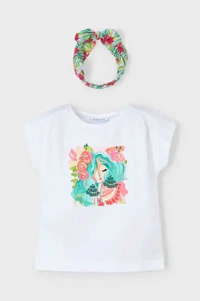 Detské bavlnené tričko Mayoral