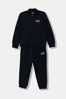 Detská bavlnená tepláková súprava EA7 Emporio Armani