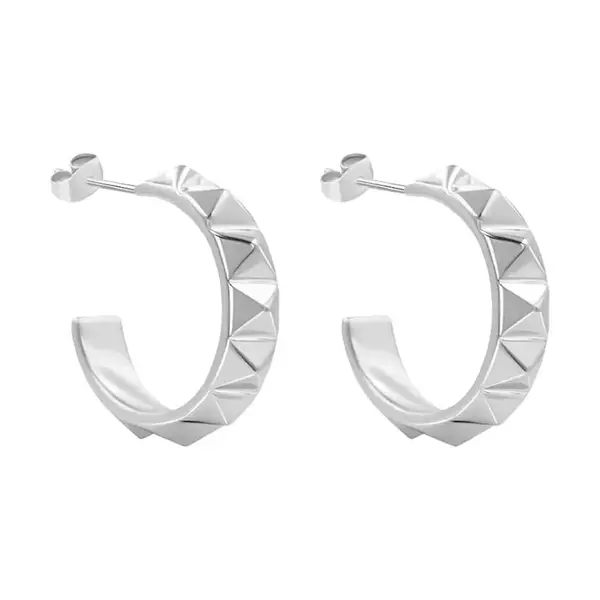 Postriebrené náušnice Lilou Etno