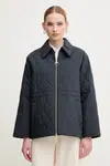 Bunda Barbour Clarissa tmavomodrá farba, prechodná, oversize, LQU1816NY91