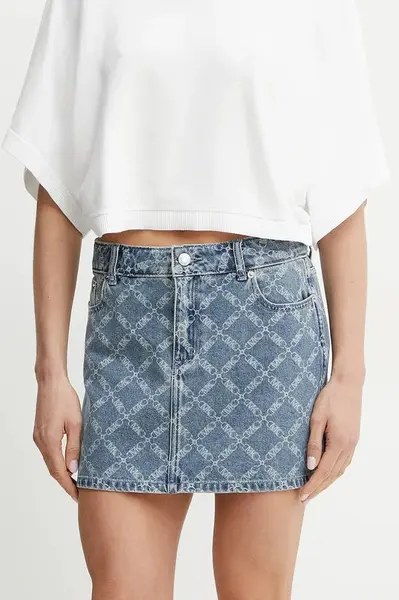 Rifľová sukňa MICHAEL Michael Kors