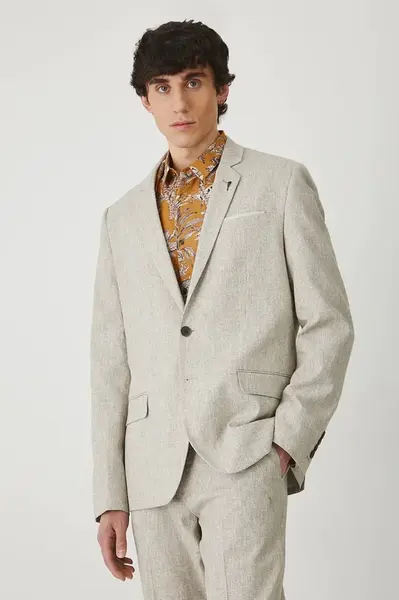 Sako s prímesou ľanu Medicine