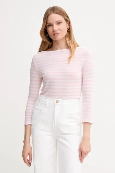 Tričko s dlhým rukávom s prímesou ľanu United Colors of Benetton