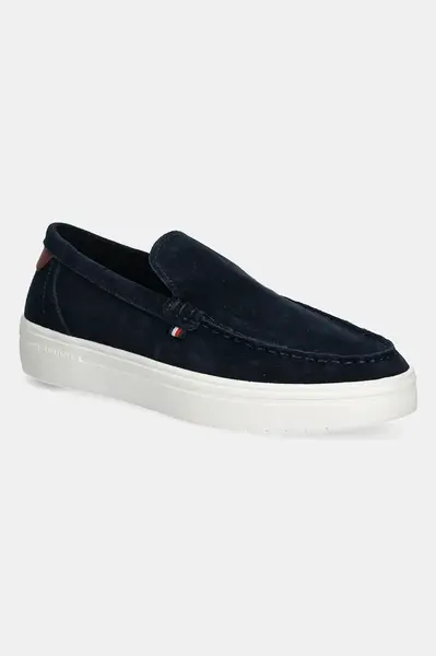 Semišové mokasíny Tommy Hilfiger MODERN LIGHT HYBRID SUEDE LOAFER