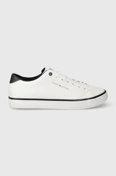 Kožené tenisky Tommy Hilfiger TH HI VULC CORE LOW LEATHER ESS