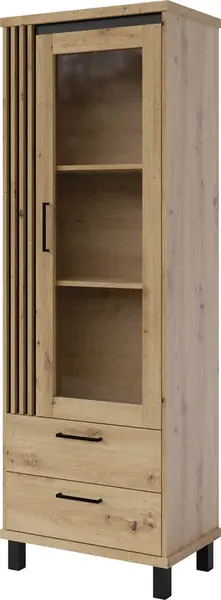 Vitrína Nadia ND2 Barva korpusu: Dub artisan / černá