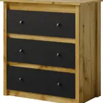 Komoda Luna LN9 Barva korpusu: Dub wotan / černá