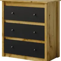 Komoda Luna LN9 Barva korpusu: Dub wotan / černá