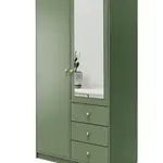 Šatní skříň Siena D2 Barva korpusu: Zelená, Rozměry: 100 cm