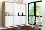 Šatní skříň Ska A27 XL Barva korpusu: Dub - Craft zlatý, Rozměry: 250 cm, Dveře: Bílé