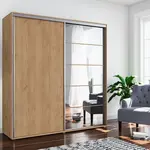 Šatní skříň Ska A21 XL Barva korpusu: Dub - Craft zlatý, Rozměry: 230 cm, Dveře: Dub - Craft zlatý