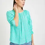 Světle zelená kostkovaná halenka ORSAY - Dámské