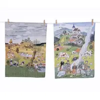 Bavlněné utěrky Matějovský LADA Dětské hry v Létě &amp;amp;amp; Podzim 50 x 64 cm 2 ks