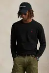 Bavlněné tričko s dlouhým rukávem Polo Ralph Lauren černá barva, 710970697