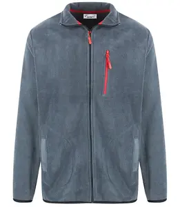 Pri Men's classic warm fleece zip-up sweatshirt