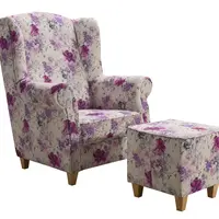 Křeslo As s taburetem 1390/03 Provedení: Křeslo + taburet, Nožičky: Bílé