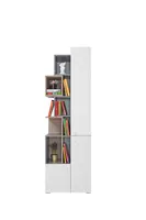 Knihovna Sigma SI4 Barva korpusu: Beton/Bílá/Dub