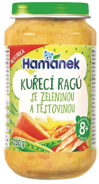 HAMÁNEK kuřecí ragú se zeleninou a těstovinou 230 g