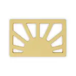 Mushie silikónové hryzátko SUN muted yellow