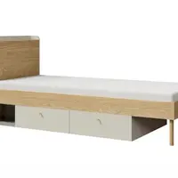 Postel Yuki 13 Barva korpusu: šedobéžová/ dub olejovaný