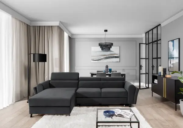 Sedací souprava Mariall Provedení: Levá varianta, látka: Monolith 97