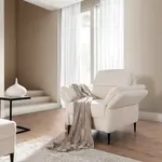 Křeslo Fosano Nožičky: Nožičky kovové - černé, látka: Riviera 34