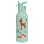 A Little Lovely Company - nerezová fľaša na pitie, 500 ml - kamaráti z lesa