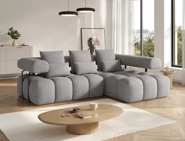 Sedací souprava Levvi Provedení: Pravá varianta, látka: Coralline 03