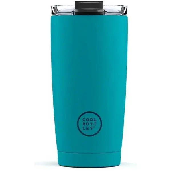COOL BOTTLES TERMO 550 ML Nerezový termohrnček, tyrkysová, veľkosť 550 ML