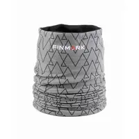 Finmark MULTIFUNCTIONAL SCARF WITH FLEECE Multifunkčná šatka, sivá, veľkosť