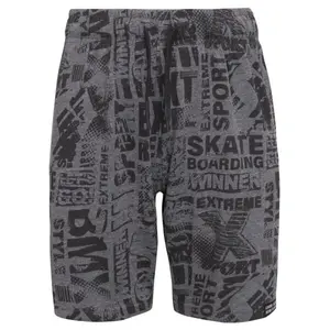 Lewro CHEW Chlapčenské úpletové šortky, tmavo sivá, veľkosť 164-170