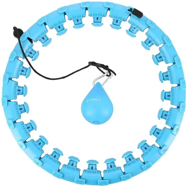 HMS HHW01 Masážna hula hop obruč so závažím, modrá, veľkosť