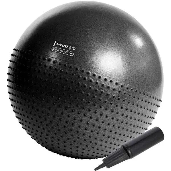 HMS YB03N 75 CM Gymnastická lopta, čierna, veľkosť