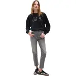 GAP LOGO RAGLAN CREW Dámska mikina, čierna, veľkosť