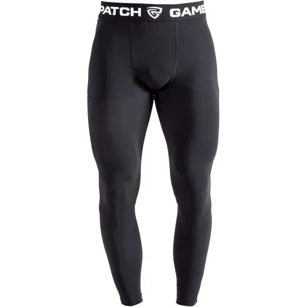 GAMEPATCH COMPRESSION PANTS Kompresné unisex legíny, čierna, veľkosť