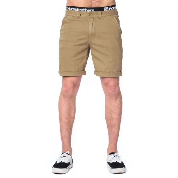 Horsefeathers MACKS SHORTS Pánske šortky, béžová, veľkosť