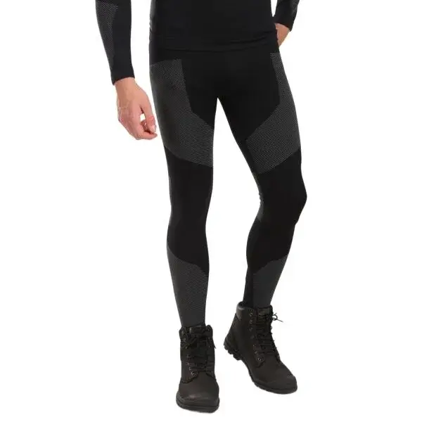 KILPI NIEL Pánska bezšvová termobielizeň, čierna, veľkosť