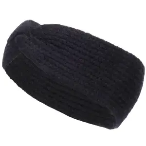 Willard ERLA Dámska pletená čelenka, čierna, veľkosť