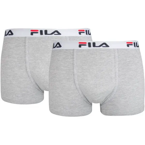 Fila MAN BOXERS 2 PACK Pánske boxerky, sivá, veľkosť XXL