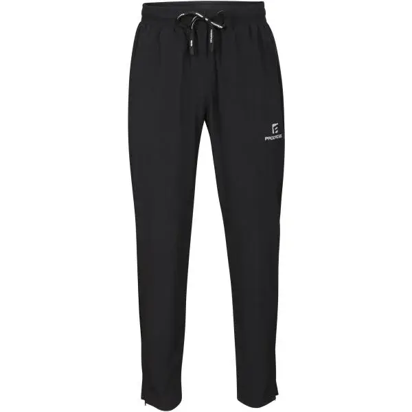 PROGRESS MEDIAN Pánske bežecké nohavice, čierna, veľkosť XXL