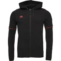 Umbro TECH FZ HOODIE Pánska športová mikina, čierna, veľkosť