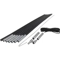Crossroad NÁHRADNÉ OPRAVNÉ TYČE 9,5MM Set na opravu stanových tyčí, čierna, veľkosť