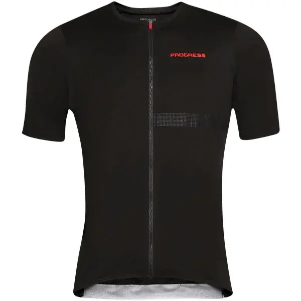 PROGRESS TRAFFIC Pánsky cyklistický dres, čierna, veľkosť