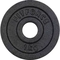 Fitforce NAKLADACÍ KOTÚČ 1KG ČIERNY 30MM Nakladací kotúč, čierna, veľkosť 1 KG